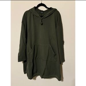 SAGA Italy Oversized Sweatshirt Hoodie Dress - O/S